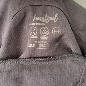 TWO sets of gray heart soul scrubs